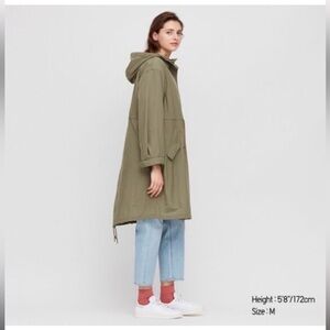 EUC Uniqlo 3 in 1 padded liner mods coat, olive, size xl
